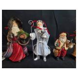 Collection of Santa Claus Figurines and Christmas Ornaments Collection of Santa Claus Figurines and Christmas Ornaments