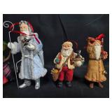 Collection of Santa Claus Figurines and Christmas Ornaments Collection of Santa Claus Figurines and Christmas Ornaments
