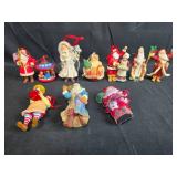 Collection of Santa Claus Christmas Ornaments Assorted Styles Collection of Santa Claus Christmas Ornaments Assorted Styles