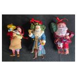Collection of Santa Claus Christmas Ornaments Assorted Styles Collection of Santa Claus Christmas Ornaments Assorted Styles