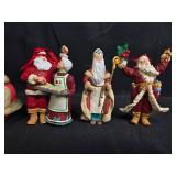 Collection of Santa Claus Christmas Ornaments Assorted Styles Collection of Santa Claus Christmas Ornaments Assorted Styles