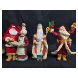 Collection of Santa Claus Christmas Ornaments Assorted Styles Collection of Santa Claus Christmas Ornaments Assorted Styles