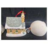 Collection of Holiday and Christmas Ornaments with Figurines and Decorative Houses Collection of Holiday and Christmas Ornaments with Figurines and Decorative Houses