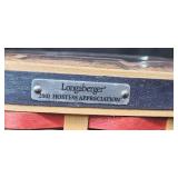 Set of 3 Longaberger Handwoven Baskets with Liners and Collectible Inserts Set of 3 Longaberger Handwoven Baskets with Liners and Collectible Inserts