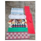Collection of Table Runners and Placemats, Mixed Colors and Patterns Collection of Table Runners and Placemats, Mixed Colors and Patterns