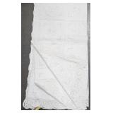 Collection of Tablecloths Including Lace and Green Patterned Design Collection of Tablecloths Including Lace and Green Patterned Design