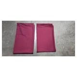 Set of Burgundy Fabric Panels or Tablecloth Leaves Set of Burgundy Fabric Panels or Tablecloth Leaves