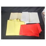 Party Supply Lot with Cups, Table Covers, Food Wrappers and Chopsticks in Storage Bin Party Supply Lot with Cups, Table Covers, Food Wrappers and Chopsticks in Storage Bin