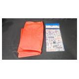Party Supply Lot with Cups, Table Covers, Food Wrappers and Chopsticks in Storage Bin Party Supply Lot with Cups, Table Covers, Food Wrappers and Chopsticks in Storage Bin