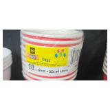 Party Supply Lot with Cups, Table Covers, Food Wrappers and Chopsticks in Storage Bin Party Supply Lot with Cups, Table Covers, Food Wrappers and Chopsticks in Storage Bin