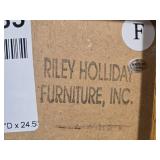 Riley Holliday Corner Oak TV Stand with Glass Doors 47x26x24 in - left handle is loose Riley Holliday Corner Oak TV Stand with Glass Doors 47x26x24 in - left handle is loose
