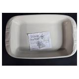 Chantal Ceramic Baker and Covered Dish with Basket and Plastic Tray Chantal Ceramic Baker and Covered Dish with Basket and Plastic Tray