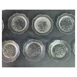 Vintage Clear Depression Glass Serving Set with Floral Design - Plates, Cups, and Candle Holders - "Iris" Vintage Clear Depression Glass Serving Set with Floral Design - Plates, Cups, and Candle Holders - "Iris"