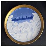 Collection of Blue and White Porcelain Collector Plates Inc Bing & Grondahl, Royal Copenhagen, Royale Blue Winter China, Decor Danmark, and Porsgrund Collection of Blue and White Porcelain Collector Plates Inc Bing & Grondahl, Royal Copenhagen, Royale Blue Winter China, Decor Danmark, and Porsgrund