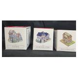 Set of 6 Vintage Miniature Village Houses by International Resourcing Services, 1994 Set of 6 Vintage Miniature Village Houses by International Resourcing Services, 1994