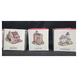 Set of 6 Vintage Miniature Village Houses by International Resourcing Services, 1994 Set of 6 Vintage Miniature Village Houses by International Resourcing Services, 1994