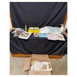 Large Lot of Needlework and Cross Stitch Supplies with Patterns and Tools Large Lot of Needlework and Cross Stitch Supplies with Patterns and Tools