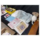 Large Lot of Needlework and Cross Stitch Supplies with Patterns and Tools Large Lot of Needlework and Cross Stitch Supplies with Patterns and Tools