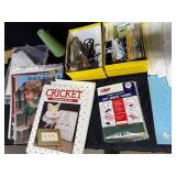 Large Lot of Needlework and Cross Stitch Supplies with Patterns and Tools Large Lot of Needlework and Cross Stitch Supplies with Patterns and Tools