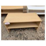 Lot of 3 Wood Display Shelves Assorted Sizes Lot of 3 Wood Display Shelves Assorted Sizes