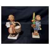 Set of 2 Vintage Hummel Goebel Porcelain Girl Figurines Set of 2 Vintage Hummel Goebel Porcelain Girl Figurines