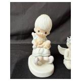 Set of Precious Moments Figurines and Bell with Tags Set of Precious Moments Figurines and Bell with Tags