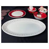 Hallmark Holiday Serving Dishware Set with Christmas Themed Bowls and Coasters Hallmark Holiday Serving Dishware Set with Christmas Themed Bowls and Coasters