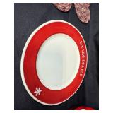 Hallmark Holiday Serving Dishware Set with Christmas Themed Bowls and Coasters Hallmark Holiday Serving Dishware Set with Christmas Themed Bowls and Coasters