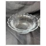 Pair of Decorative Clear Glass Bowls Pair of Decorative Clear Glass Bowls