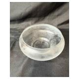 Pair of Decorative Clear Glass Bowls Pair of Decorative Clear Glass Bowls