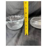 Pair of Decorative Clear Glass Bowls Pair of Decorative Clear Glass Bowls