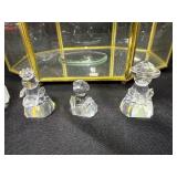 Waterford Crystal Letter Opener with Box, Glass Display Cabinet, and Crystal Figurines Collection Waterford Crystal Letter Opener with Box, Glass Display Cabinet, and Crystal Figurines Collection