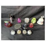 Collection of Decorative Glass, Metal, and Porcelain Tabletop Items - S & P Collection of Decorative Glass, Metal, and Porcelain Tabletop Items - S & P