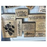 Large Collection of Rubber and Acrylic Stamps with Sentiments and Designs - drawer not inc Large Collection of Rubber and Acrylic Stamps with Sentiments and Designs - drawer not inc
