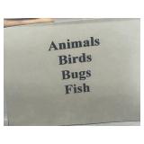 Collection of Animal, Bird, Bug, and Fish Rubber Stamps - drawer not inc Collection of Animal, Bird, Bug, and Fish Rubber Stamps - drawer not inc