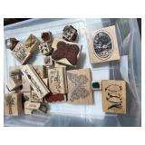 Collection of Animal, Bird, Bug, and Fish Rubber Stamps - drawer not inc Collection of Animal, Bird, Bug, and Fish Rubber Stamps - drawer not inc