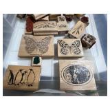 Collection of Animal, Bird, Bug, and Fish Rubber Stamps - drawer not inc Collection of Animal, Bird, Bug, and Fish Rubber Stamps - drawer not inc