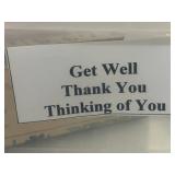 Collection of Wood Mounted Rubber Stamps - Get Well, Thank You, Thinking of You - drawer not inc Collection of Wood Mounted Rubber Stamps - Get Well, Thank You, Thinking of You - drawer not inc