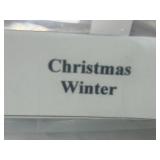 Collection of Christmas and Winter Stamps with Floral Designs - drawer not inc Collection of Christmas and Winter Stamps with Floral Designs - drawer not inc