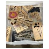 Collection of Christmas and Winter Stamps with Floral Designs - drawer not inc Collection of Christmas and Winter Stamps with Floral Designs - drawer not inc