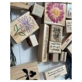 Collection of Christmas and Winter Stamps with Floral Designs - drawer not inc Collection of Christmas and Winter Stamps with Floral Designs - drawer not inc