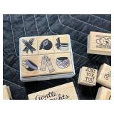 Large Assortment of Rubber Craft Stamps with Holiday and Occasion Themes Large Assortment of Rubber Craft Stamps with Holiday and Occasion Themes