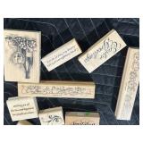 Large Assortment of Rubber Craft Stamps with Holiday and Occasion Themes Large Assortment of Rubber Craft Stamps with Holiday and Occasion Themes