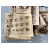 6-Drawer Storage Tower with Large Lot of Rubber Stamps - roller wheels in drawer - untested 6-Drawer Storage Tower with Large Lot of Rubber Stamps - roller wheels in drawer - untested