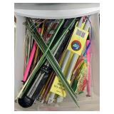 Sterilite Plastic Drawer Cart Filled with Knitting, Crochet, and Craft Supplies Sterilite Plastic Drawer Cart Filled with Knitting, Crochet, and Craft Supplies