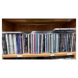 Collection of Music CDs Featuring Various Genres and Artists - shelf not inc Collection of Music CDs Featuring Various Genres and Artists - shelf not inc