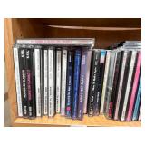 Collection of Music CDs Featuring Various Genres and Artists - shelf not inc Collection of Music CDs Featuring Various Genres and Artists - shelf not inc