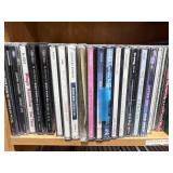 Collection of Music CDs Featuring Various Genres and Artists - shelf not inc Collection of Music CDs Featuring Various Genres and Artists - shelf not inc