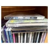 Collection of Music CDs Featuring Various Genres and Artists - shelf not inc Collection of Music CDs Featuring Various Genres and Artists - shelf not inc