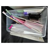 Lot of Craft Supplies with Ink Pads, Paper, Markers and Organizers Lot of Craft Supplies with Ink Pads, Paper, Markers and Organizers
